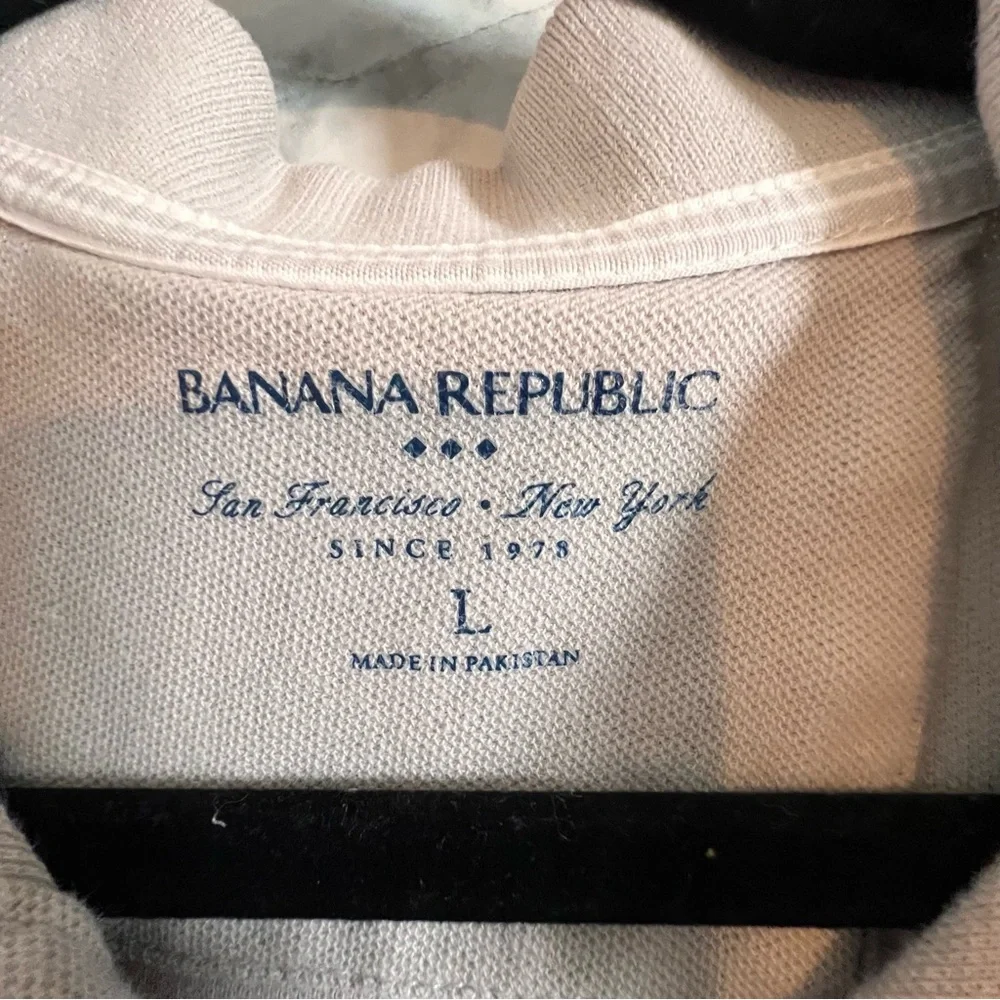 Men’s Banana Republic Polo Size Large‎ Grey - Picture 3 of 4